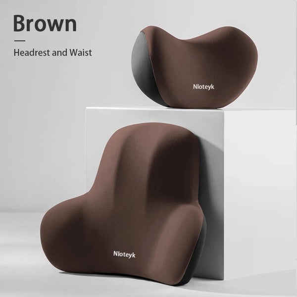 Car Pillow Neck and Headrest Cushion with Memory Foam