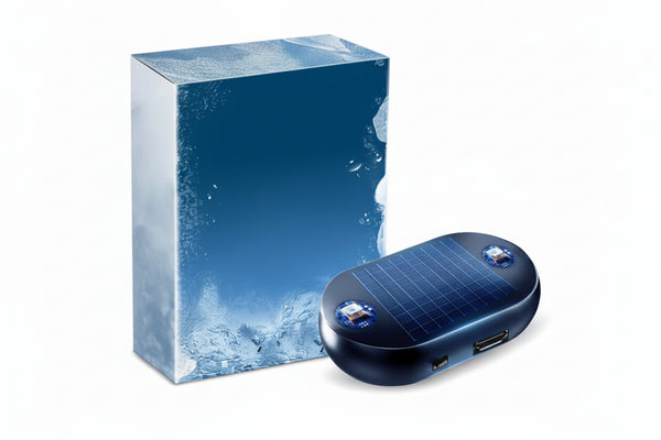 Rechargeable Solar Anti-Ice Car Protector with Magnetic Base Winter Tool