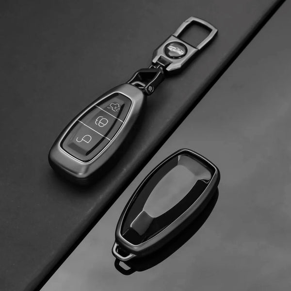 Key Case Cover for Ford, Soft TPU Protective Shell with Keychain