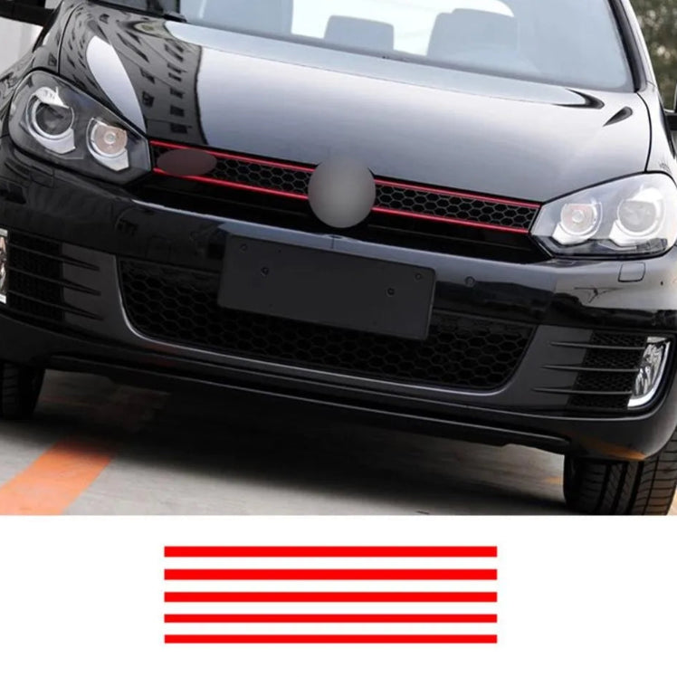 Black car with red accent on a white background