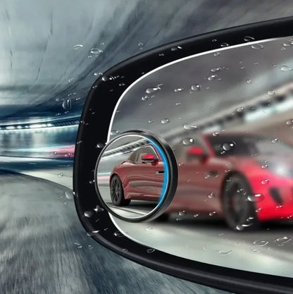 2Pcs 360° Adjustable Blind Spot Convex Mirror Car Auxiliary Rearview Wide Angle Mirrors