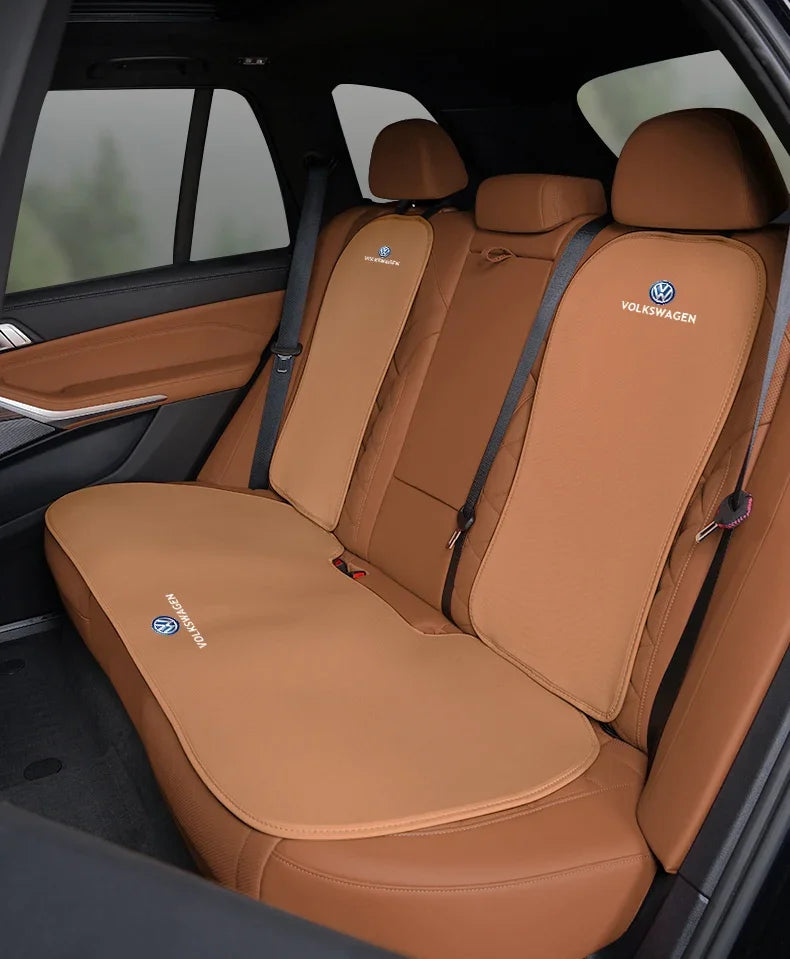 Volkswagen Ice Silk Seat Cover Brown Two Piece Set Interior