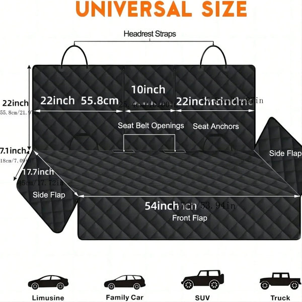 Dog Car Seat Mattress Waterproof with Middle Armrest Access