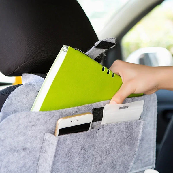 Felt Car Seat Back Storage Bag Organizer
