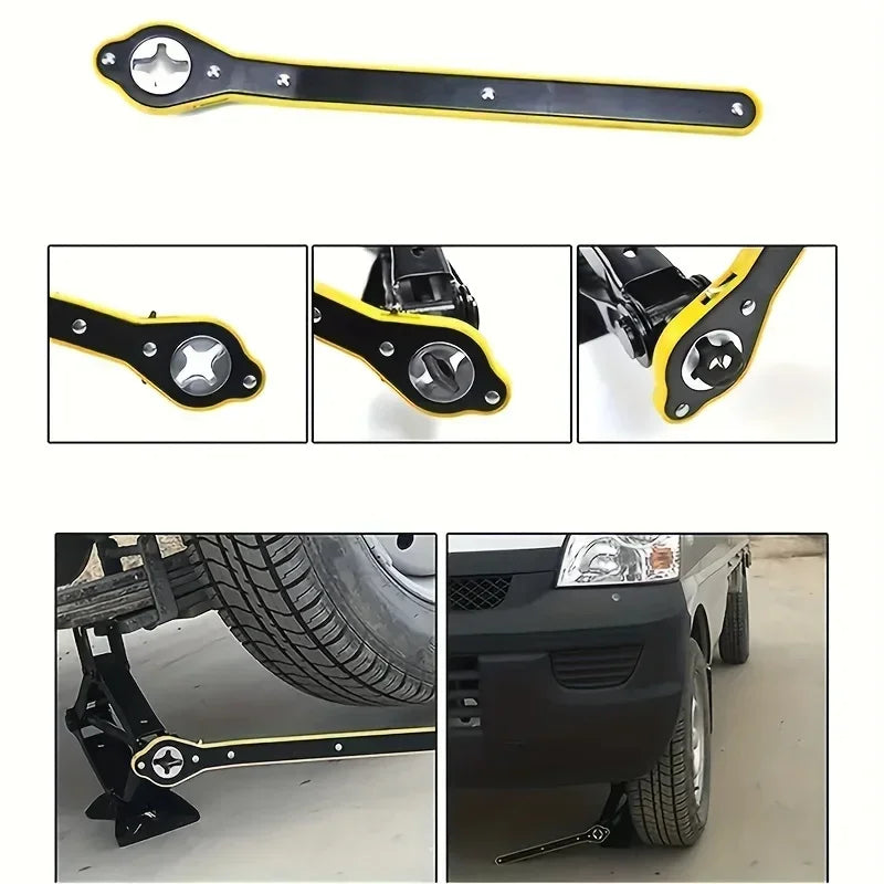 Ratchet Wrench Handle Scissor Jack(Labor-Saving)