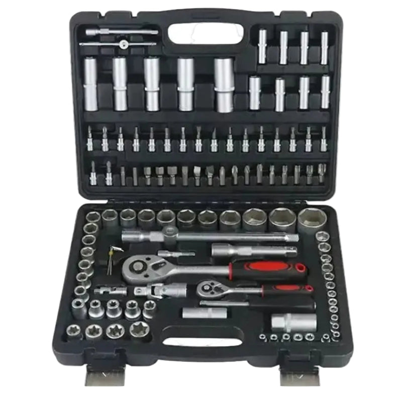 Socket Wrench Ratchet Tool Set (Carbon Steel) 108pcs 