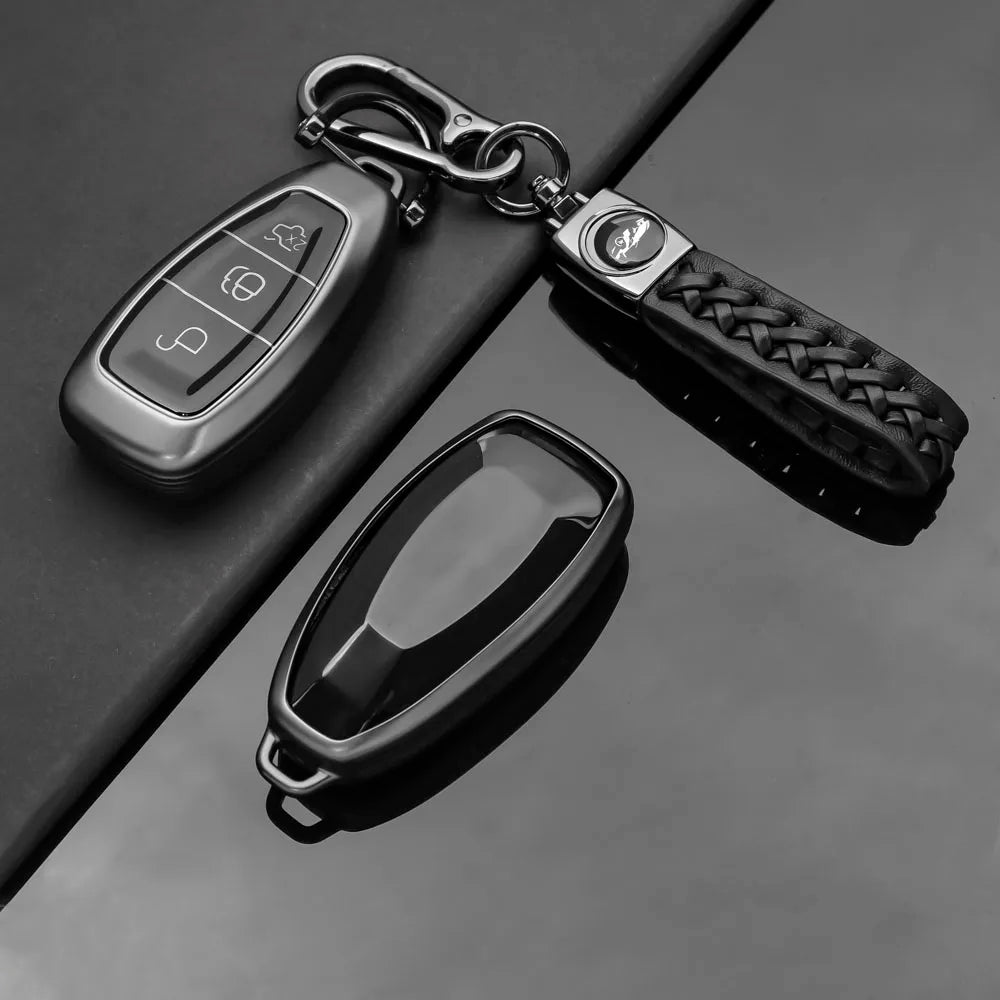 Ford Key Case Cover Soft TPU Grey Shell Front View