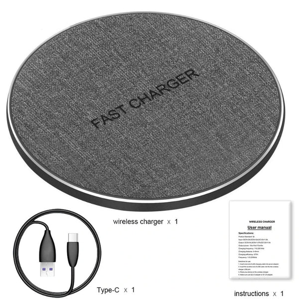 Wireless Charger Dock (Phone + Earbuds) Type-C 2-in-1
