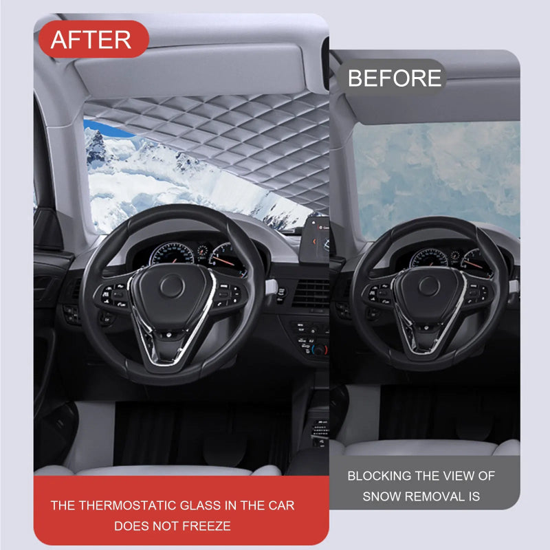 Car Front Windshield Cover – Waterproof Sun, Snow & Frost Protection