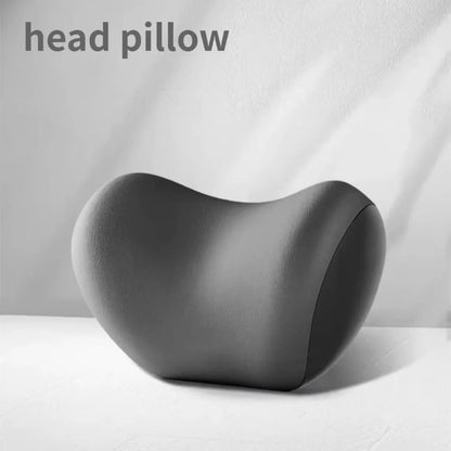 Car Headrest Pillow Breathable Fabric Comfort Cushion Side