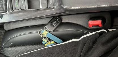 Car Seat Gap Box 2PCS Black Interior Console Side View