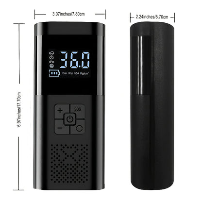Car Tire Inflator Included Nozzles and Adapters