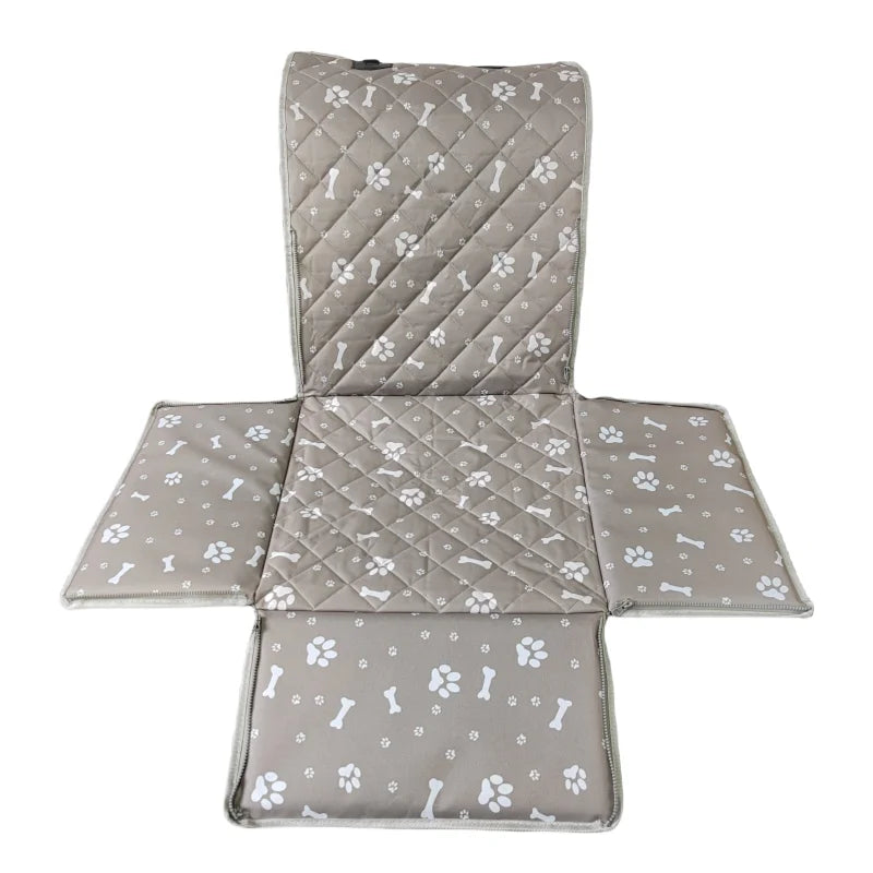 Folding Dog Seat Cover Stores Flat