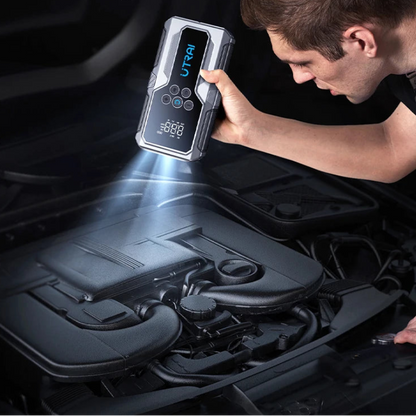UTRAI JS-9 1500A Compact Glovebox Jump Starter Side View