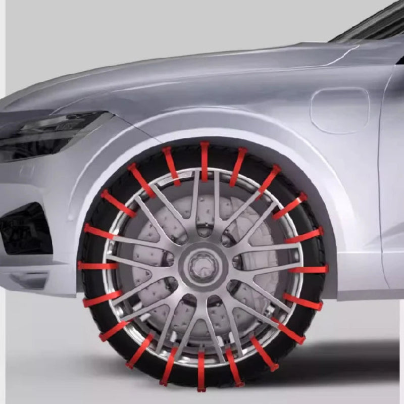 Universal Emergency Snow Chains 20/40pcs Plastic Anti-Slip Traction Aid