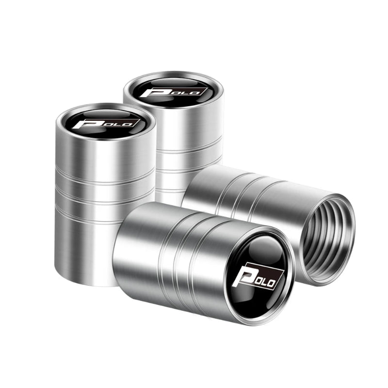 Valve Caps Tire Premium for VW 4pcs (Aluminum Alloy, Logo)