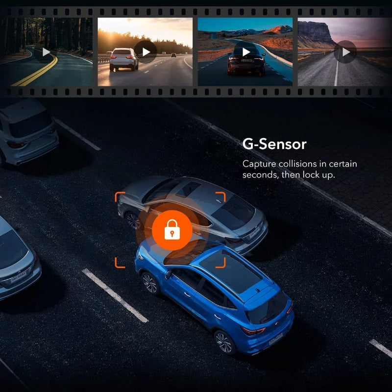 Mirror Dash Cam 4K WOLFBOX G930 Front and Rear Recording