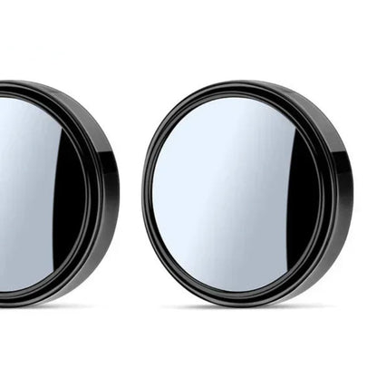 2Pcs 360° Adjustable Blind Spot Convex Mirror Car Auxiliary Rearview Wide Angle Mirrors