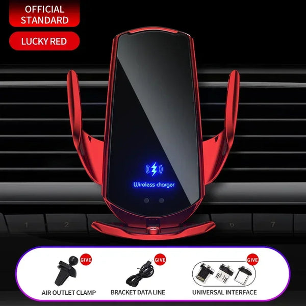 Automatic Car Wireless Charger and Phone Mount 15W