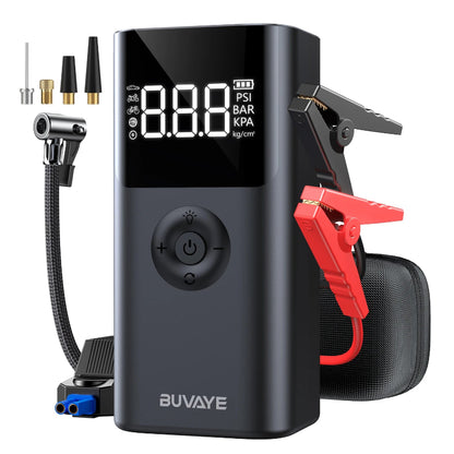 BUVAYE 2500A Jump Starter Clamps Battery 12V Side View