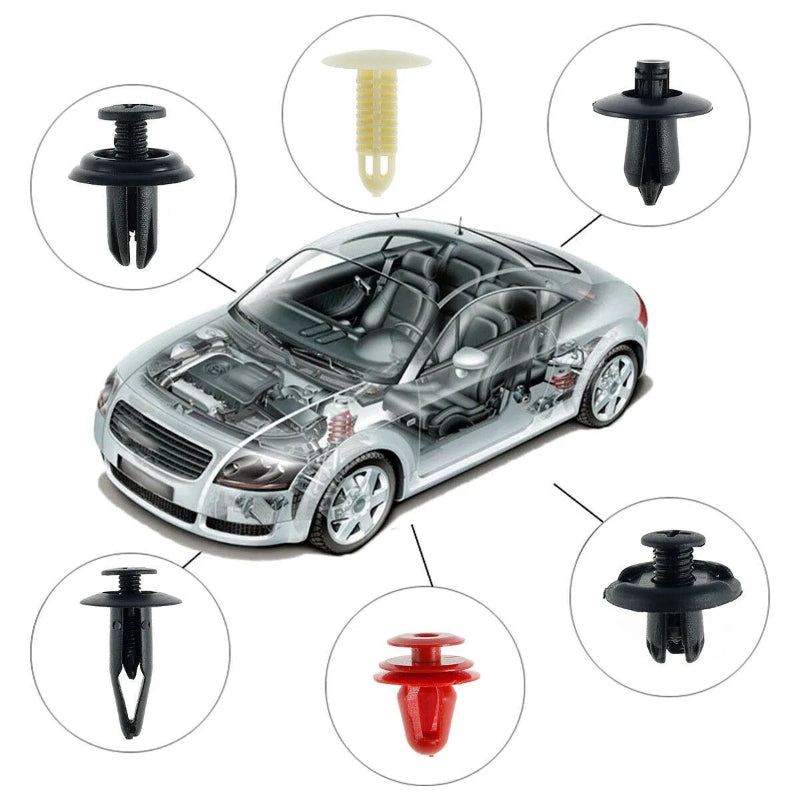 Car Trim Push Pin Retainer Clip Fender Bumper Close Up