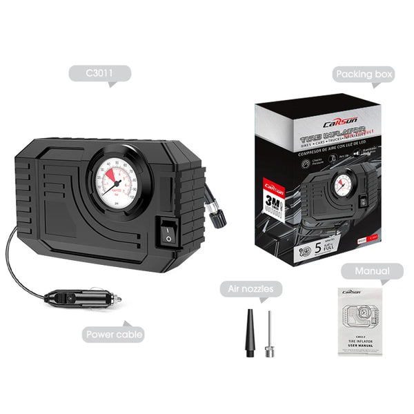 Mini Car Air Compressor 20L Min Tire Inflator