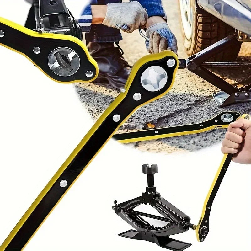 Ratchet Wrench Handle Scissor Jack(Labor-Saving)