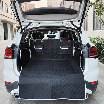 Dog Car Seat Cover PP Cotton Filling Waterproof Black