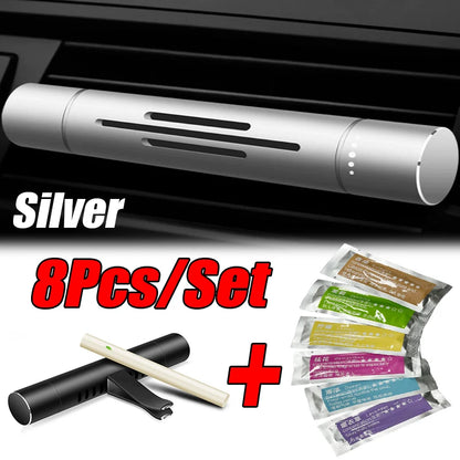 Car Perfume Clip 8pcs Rotating Intensity Control Interior View