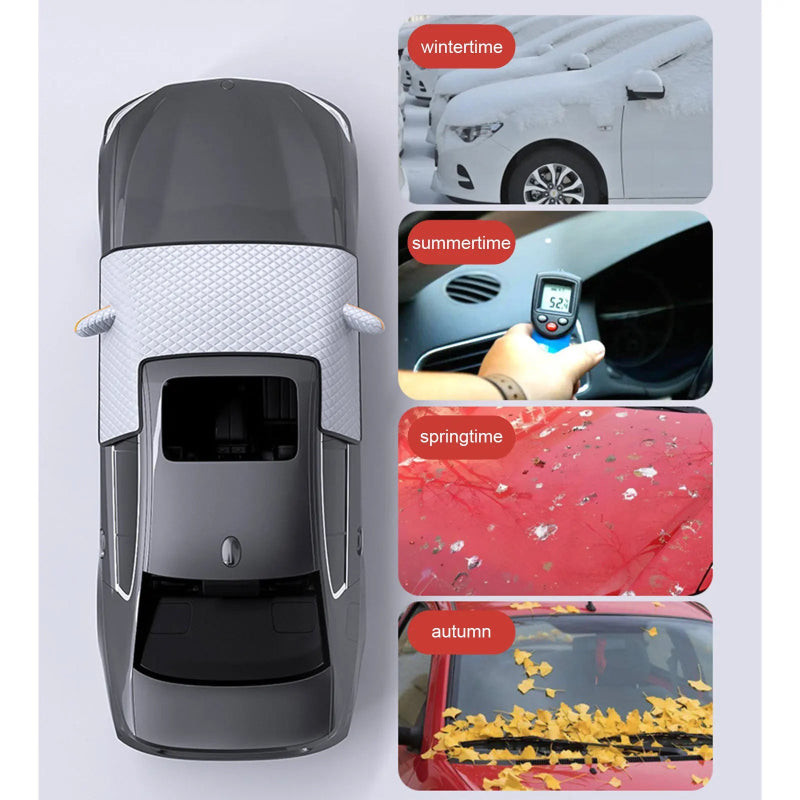 Car Front Windshield Cover – Waterproof Sun, Snow & Frost Protection