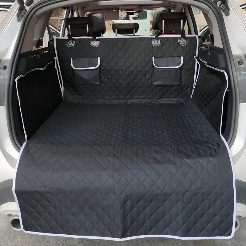 Waterproof Dog Car Seat Cover Extended Side Coverage View