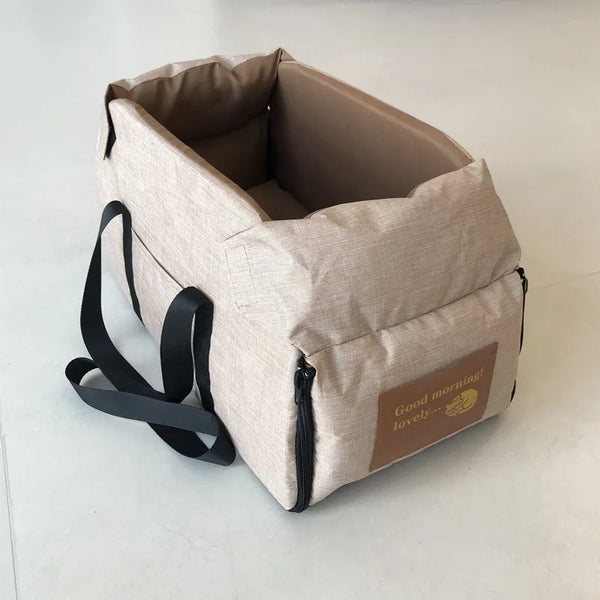 Console Booster Dog Car Seat for Small Dogs and Cats