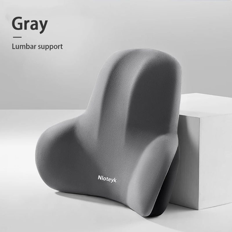 Car Neck Cushion Memory Foam Side View Lumbar Back Support