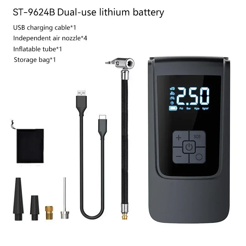 Car Tyre Inflator Auto Stop Preset Pressure