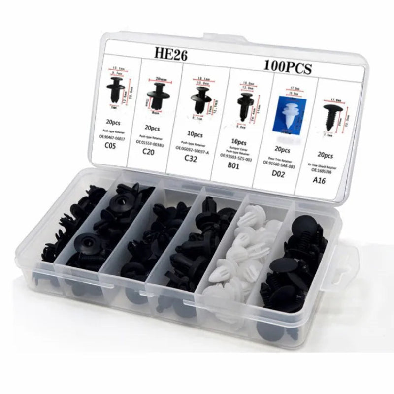 Car Fastener Retainer Pin Clips Automotive Panel Bumper