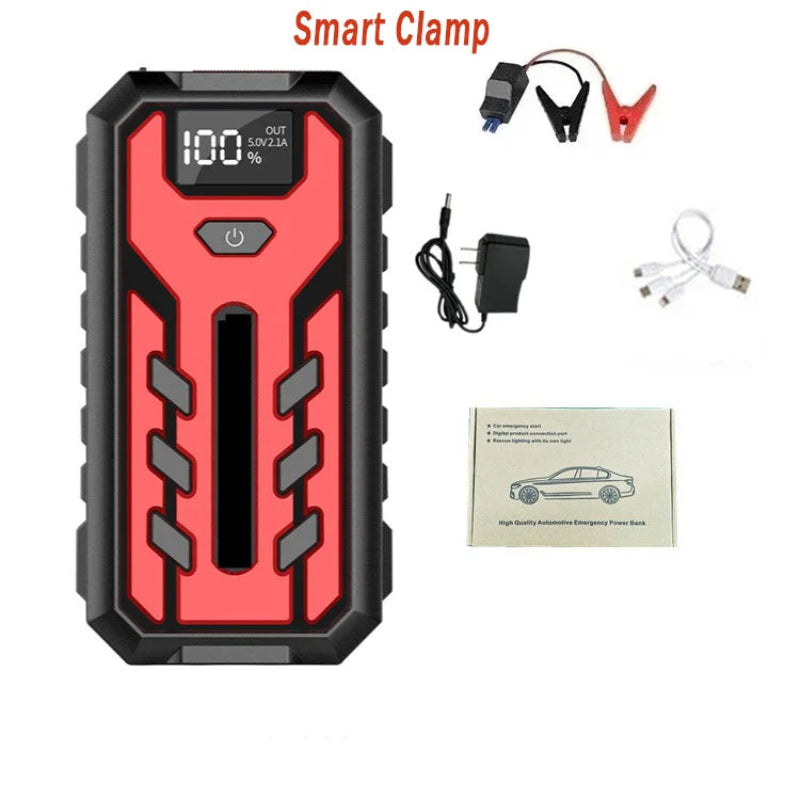 Car Battery Jump Starter 8000A Peak Current Clamp Cables