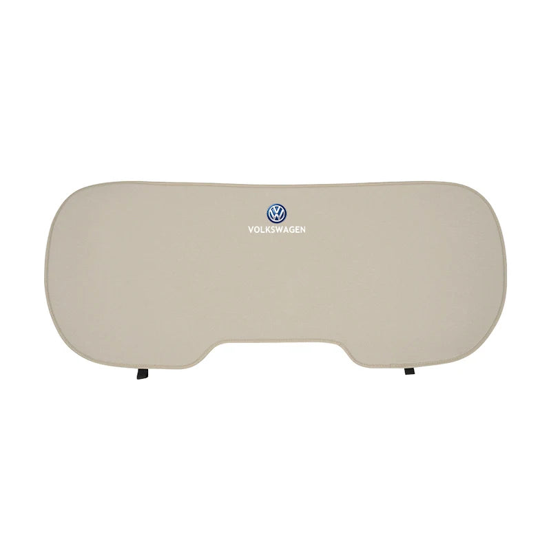 VW Ice Silk Seat Cushion Cover Beige Headrest Set View