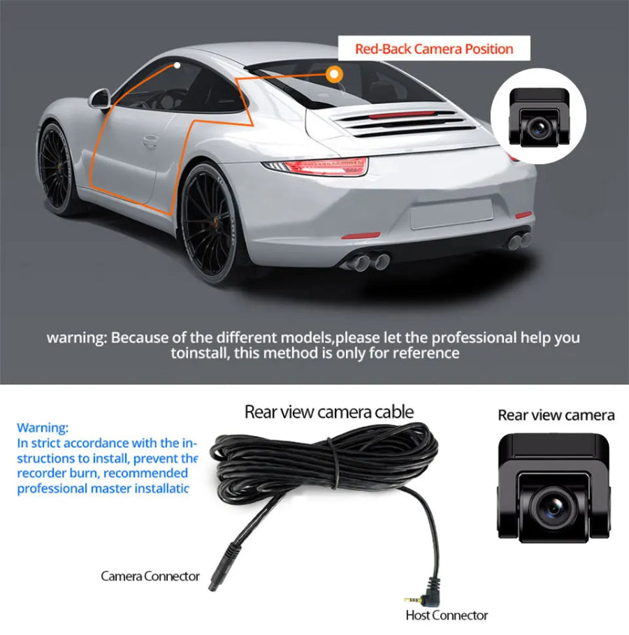 4K Dash Cam Car DVR 24H Parking Mode Product Overview