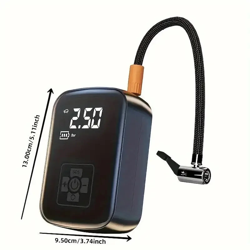 Wireless Tire Inflator Air Compressor 150PSI 7.4V Rechargeable