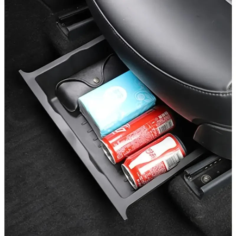 ABS Under Seat Car Storage Box Organizer Tray