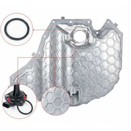 Aluminium Engine Oil Pan Lower Part for Audi A4 A5 A6 A7 A8 Q5, OEM 06L103600F / 06L103598F