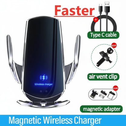 Automatic Car Wireless Charger and Phone Mount 15W