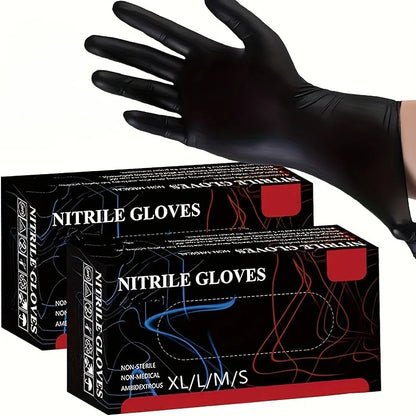 Black Nitrile Gloves Disposable Powder Free 20 Piece Pack