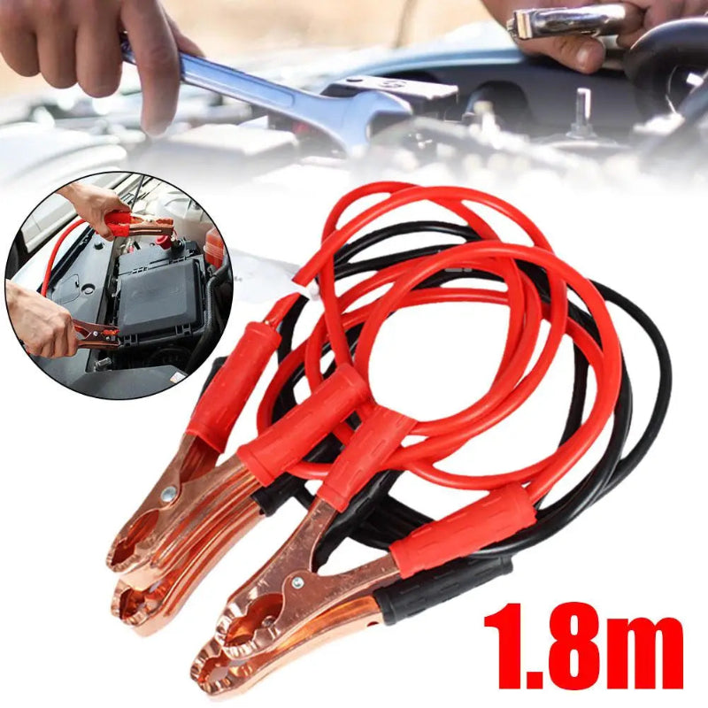 Car Battery Jump Leads 500A 1.8m with Clamps