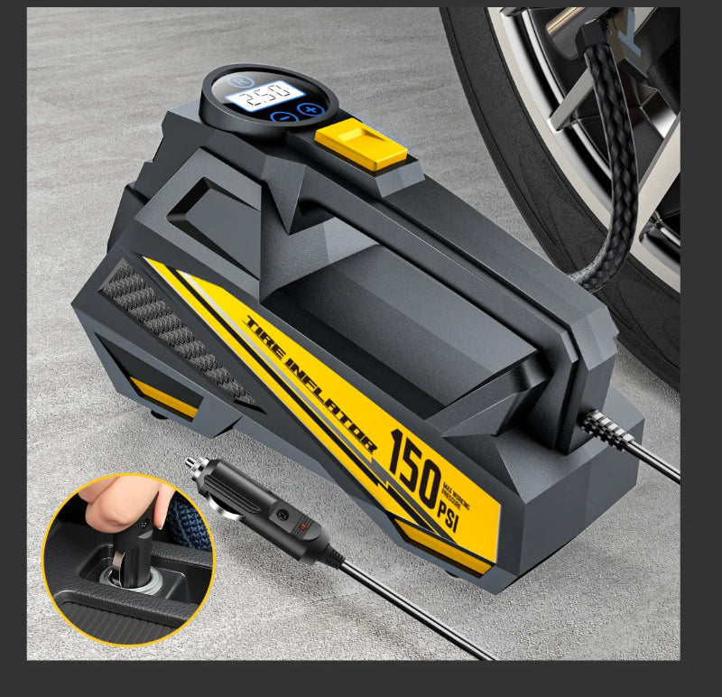 Corded Car Air Compressor 150PSI 12V Tire Inflator