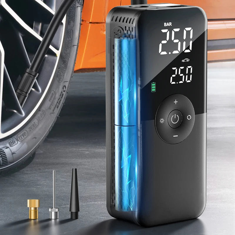 Cordless Car Air Compressor Rechargeable Tire Inflator