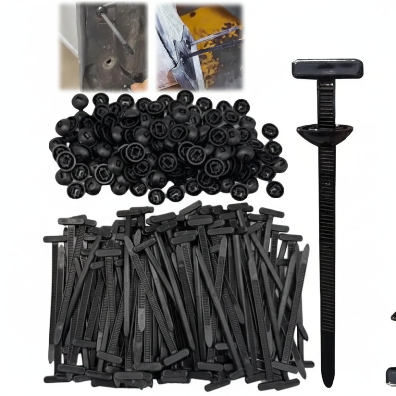 Heavy Duty Nylon Cable Ties with Mount 10 Set Automotive