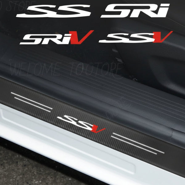 Premium Carbon Fiber Style Door Sill & Trunk Stickers for Holden