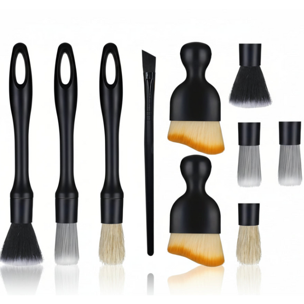 Professional Car Detailing Brushes Kit Interior & Wheel Cleaning