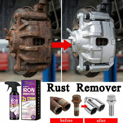 Rust Remover Spray 120ml, Iron Clean Metal Restoration for Wheels & Tools (Fast-Drying)